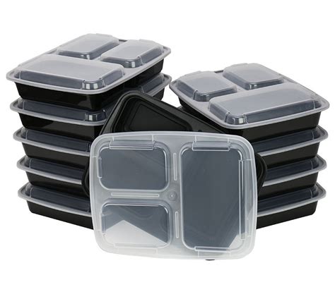 Buy Chefland 3 Compartment Microwave Safe Food Container With Lid