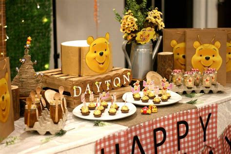 Winnie The Pooh Theme Birthday Party Ideas Photo 4 Of 14 Catch My Party