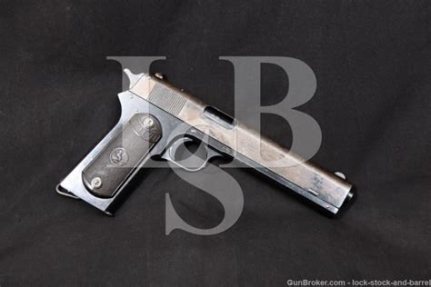 Colt Model 1902 Military 38 Acp Rimless Smokeless Semi Auto Pistol 1915