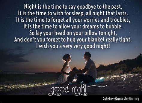 Good Night Love Poems For Her And Him With Romantic Images
