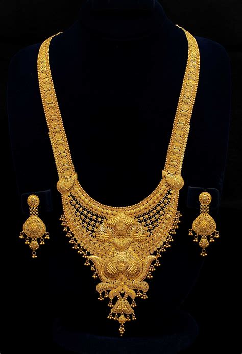 Bridal Gold Necklace Set In 2023 Gold Necklace Designs Dubai Gold