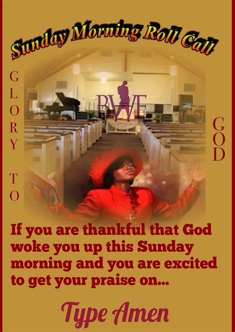 Put some good in your morning with good morning america. Sunday Morning Roll Call~~J | Happy sunday quotes, Good ...