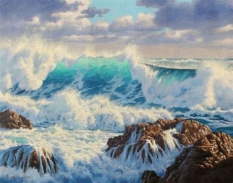 How To Paint A Dramatic Seascape — Samuel Earp Artist Wave Painting