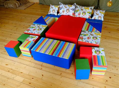 These Versatile Fabric Blocks Can Transform From A Day Bed Or Seating