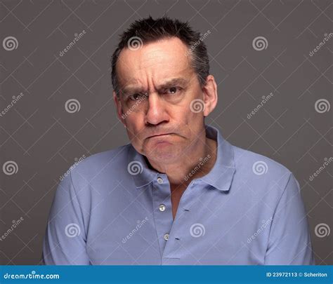 Handsome Man Pulling Face Frowning Stock Image Image Of Humour Male