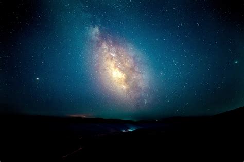 Wallpaper Starry Sky Milky Way Night Hd 5k Nature