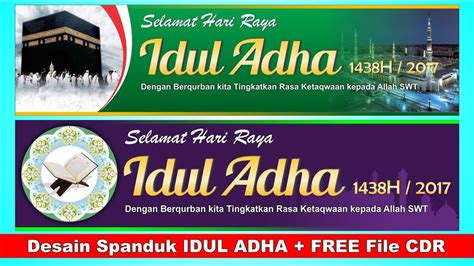 Free Desain Banner Spanduk Idul Adha H Cdr Psd Tutoriduan Com