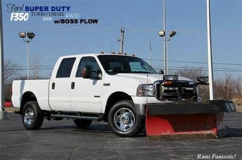 Find Used 2006 Ford F350 Super Duty Xlt 4x4 Diesel Boss V Snow Plow