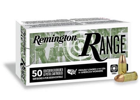 Remington Range 9mm 115 Grain Fmj 1145 Fps 50 Rounds Dances