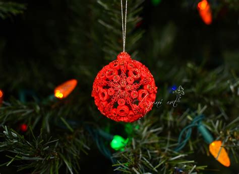 Ayani Art Quilling Christmas Ball Ornaments