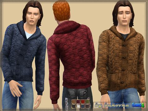 The Sims Resource Jacket With Braids By Bukovka • Sims 4 Downloads