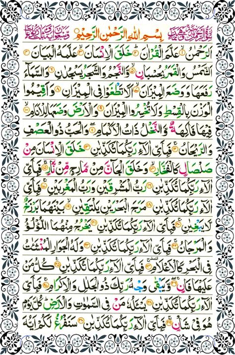 Surah Rehman Surah Al Rehman Surah Ar Rehman Quran Surah Quran IMAGESEE