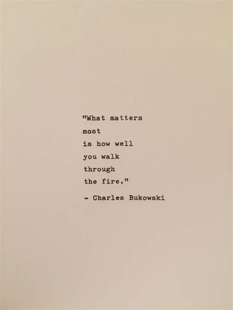 Charles Bukowski Poem Hand Typed On Vintage Typewriter Book