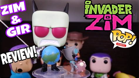 Invader Zim Zim And Gir Hot Topic Exclusive Funko Pop Review Youtube