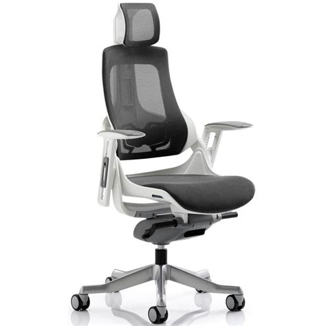 These features provide support to your upper shoulders and neck. Zure Black Mesh Ergonomic Office Chair | Posture chairs in ...