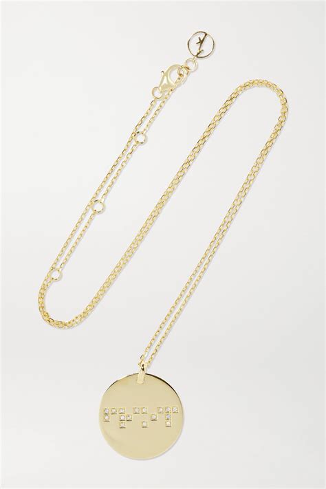 Buy Anissa Kermiche Friendship 9 Karat Diamond Necklace Gold At 50