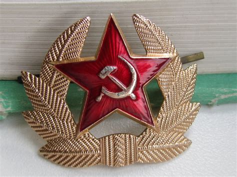 Soviet Vintage Military Pin Russia Soviet Union Ussr Red Etsy