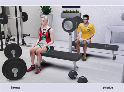 Strong Items For Gym By Soloriya At Tsr Sims 4 Updates