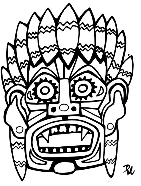 Dibujo Maya Para Pintar Y Colorear Colorear Mayas Dibujo Maya Para