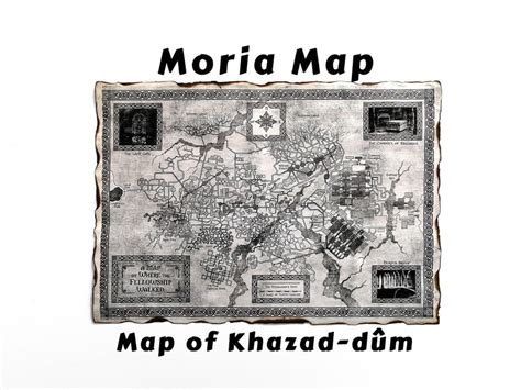 Moria Map Middle Earth Mines Of Moria Map A Map Of Where The Etsy