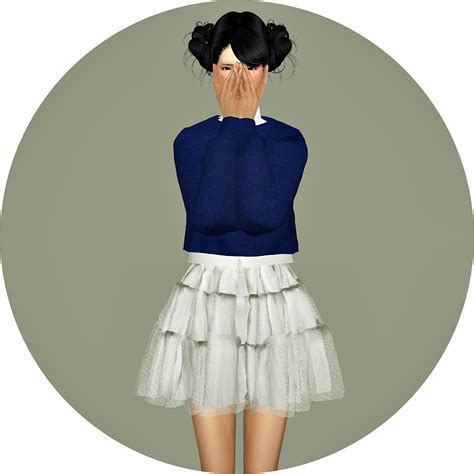 Sims4 Marigold Ballet Tier Mini Skirt My Love 4 Cc Finds
