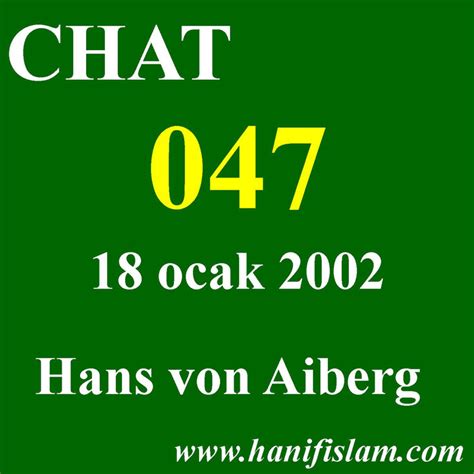 Chat 047 - 18 ocak 2002 - 4M Protestantislam | Khaniff ...