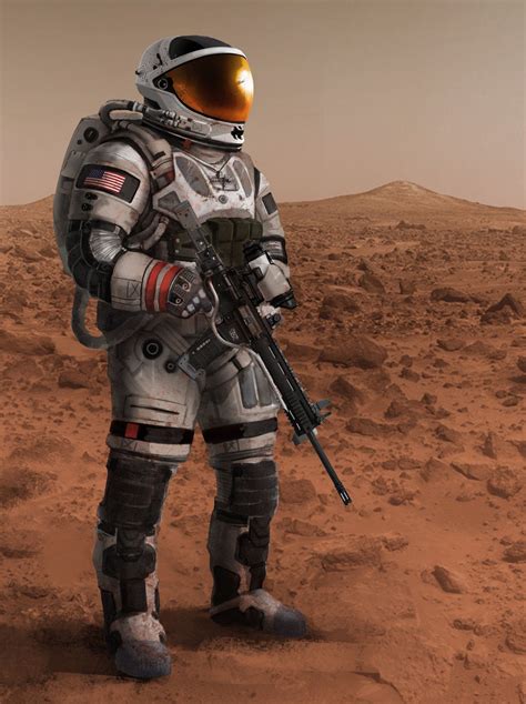 Destiny Mars Astronaut For Intro Movie Isaac Hannaford Space