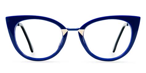 97320 cat eye blue eyeglasses frames leoptique