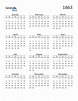 1863 Calendar (PDF, Word, Excel)