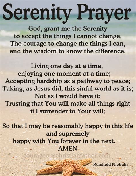 Serenity Prayer Serenity Prayer Prayers Prayer For The Day