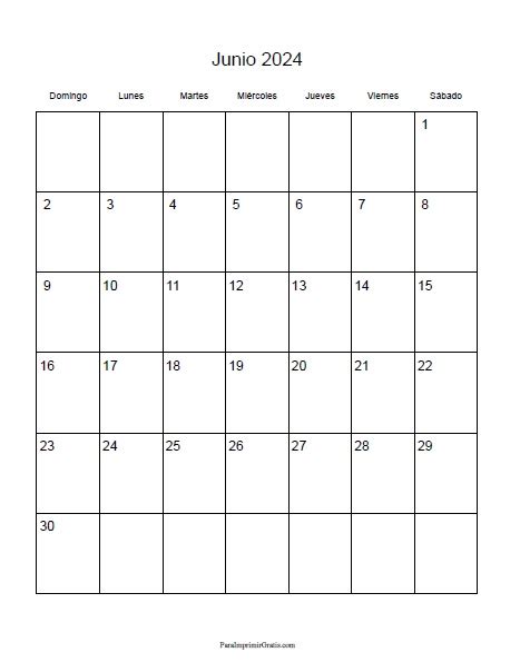 Calendario Junio Calendar Ireland Printable