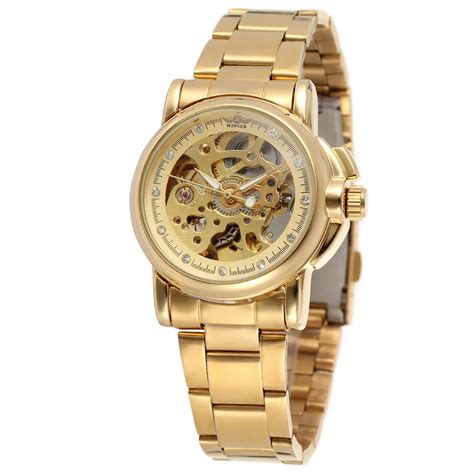 Luxury Gold Women Automatic Mechanical Watches Women Fashion Stainless