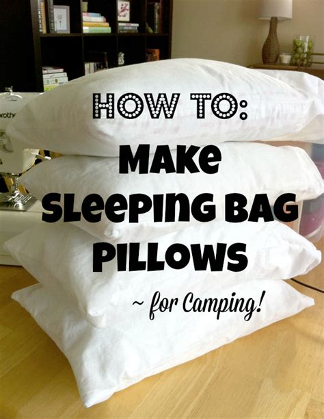 Check spelling or type a new query. Make Sleeping Bag Pillows for Camping | Make and Takes