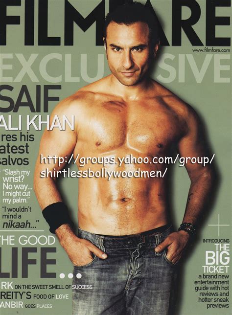 Shirtless Bollywood Men Saif Ali Khan