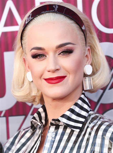 After singing in church during her childhood, she pursued a career in gospel music as a teenager. Katy Perry - 2019 iHeartRadio Music Awards • CelebMafia