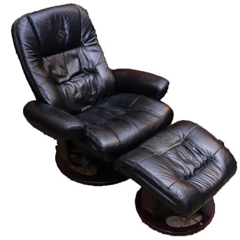 Lane Matched Leather Rebel Recliner Chair With Ottoman Ebth