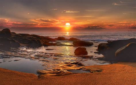 Sunrise On Beach Wallpapers Wallpaper Cave