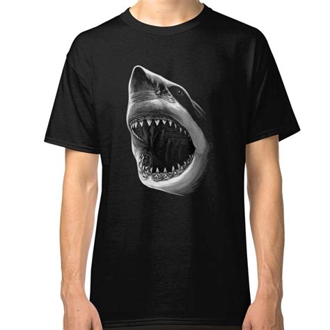 Great White Shark T Shirt Classic T Shirt By Tee Shirtino Shark T