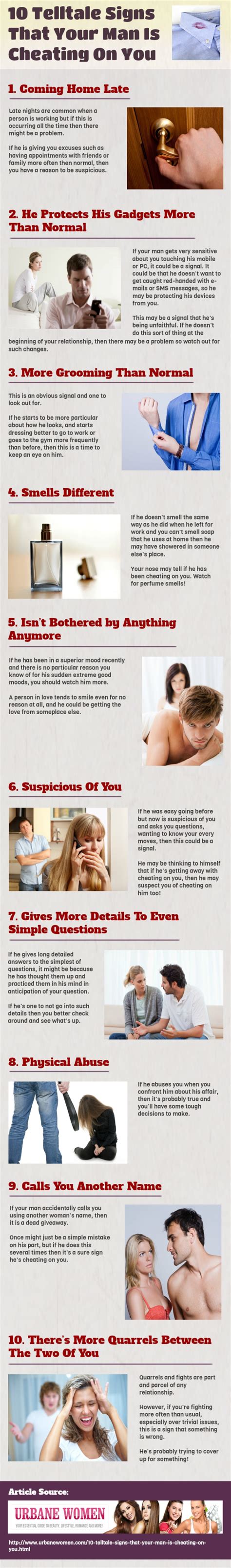 10 Telltale Signs That Your Man Is Cheating On You Cheating