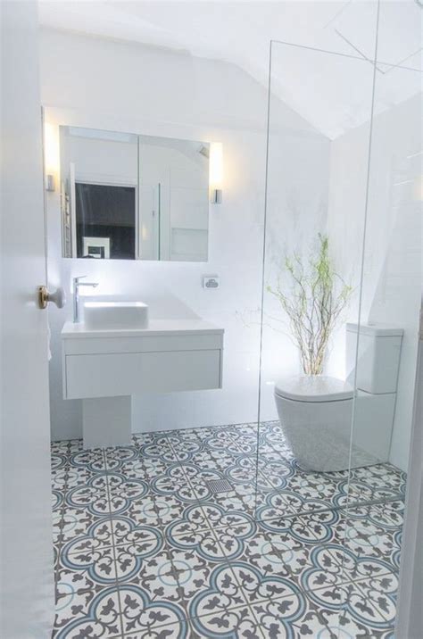 Grey tiles will make your bathroom look stylish. 40 Modern Bathroom Tile Designs and Trends — RenoGuide ...