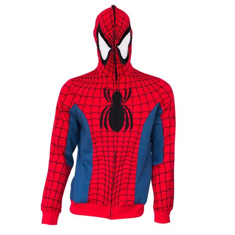Spiderman Full Zip Costume Hoodie