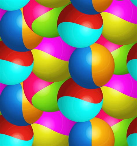 Colored Ball Pattern Seamless Vector Material Eps Uidownload