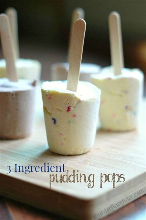3 Ingredient Pudding Pops Pudding Pop Homemade Pudding Frozen Pudding