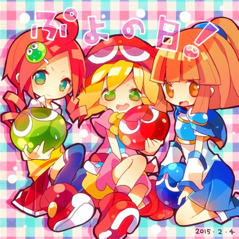 Arle Nadja Puyo Amitie And Andou Ringo Puyopuyo Drawn