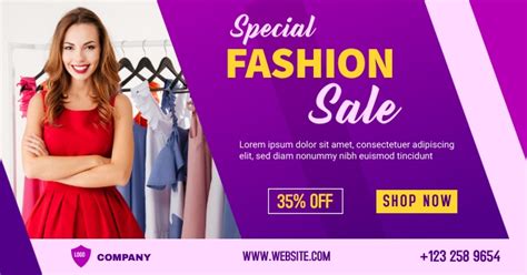 Copy Of Fashion Sale Banner Post Postermywall