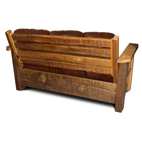 Rustic Wood Sofa