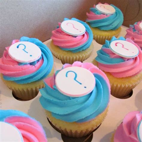 Here is another fun gender reveal party activity! Gender Reveal Cupcake Toppers on Etsy, $6.00 | Baby reveal ...