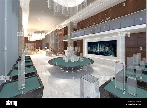 Modern And Luxury Hotel Lobby Reception Stock Photo Alamy