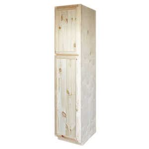 If you're looking to buy pine cabinets for your home, keep in mind that you can stand to save a lot of money on the cost of the cabinets themselves if you purchase unfinished versions. KAPAL WOOD PRODUCTS UC188424-PFP 18 In X 84 In Unfinished Knotty Pine Pantry Cabinet at Sutherlands