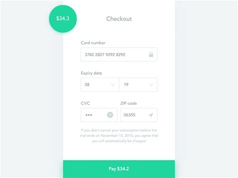 Payment Form Design Inspiration Curated By Freebie Supply By